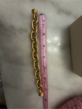 14k gold over resin oval rolo bracelet milor